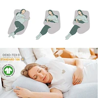 Coussin d'Allaitement & de Grossesse Grand Format - B.Love XXL Gris