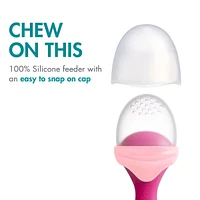 Tétine Alimentaire en Silicone Pulp - Rose