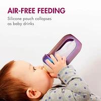 Bouteilles en Silicone Nursh 8oz Paquet de 3 - Couleurs Métalliques