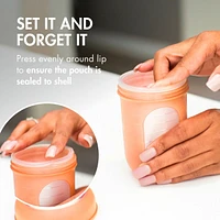 Bouteilles en Silicone Nursh 8oz Paquet de 3 - Couleurs Métalliques