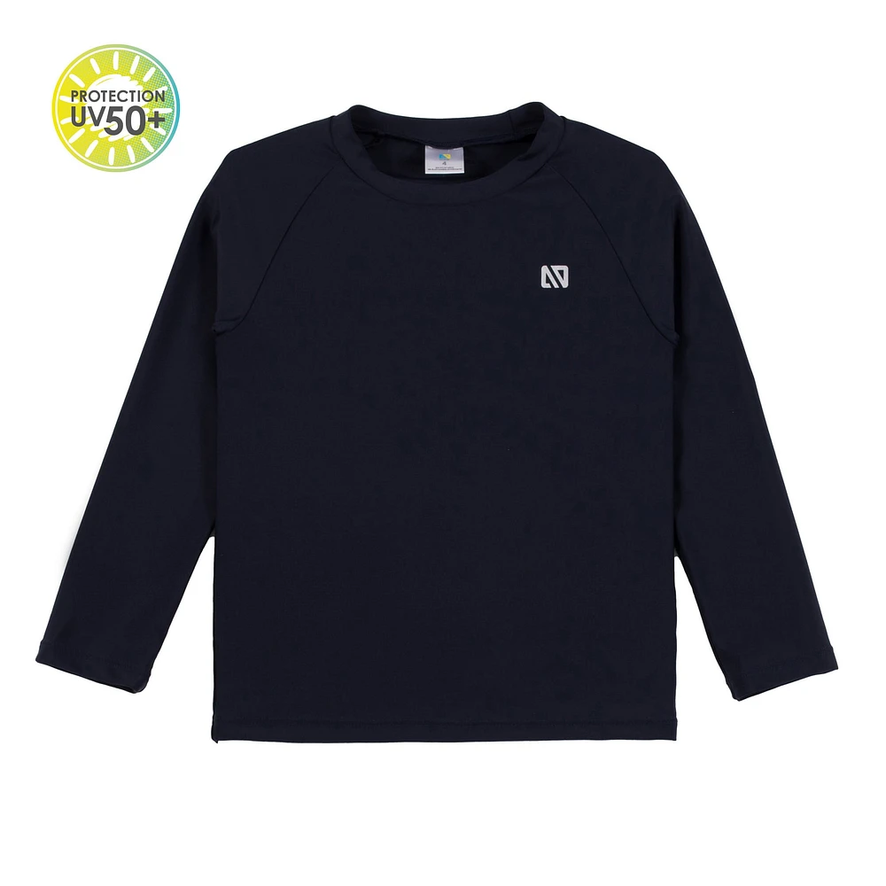 T-Shirt Maillot UV Manches Longues Uni 12-24mois
