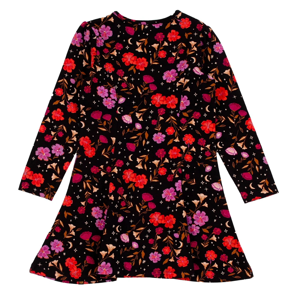 Robe Fleurs Étoile 2-12ans