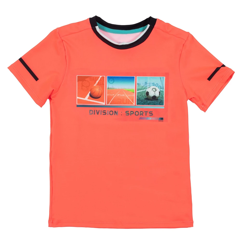 Sports Orange T-shirt 4-12