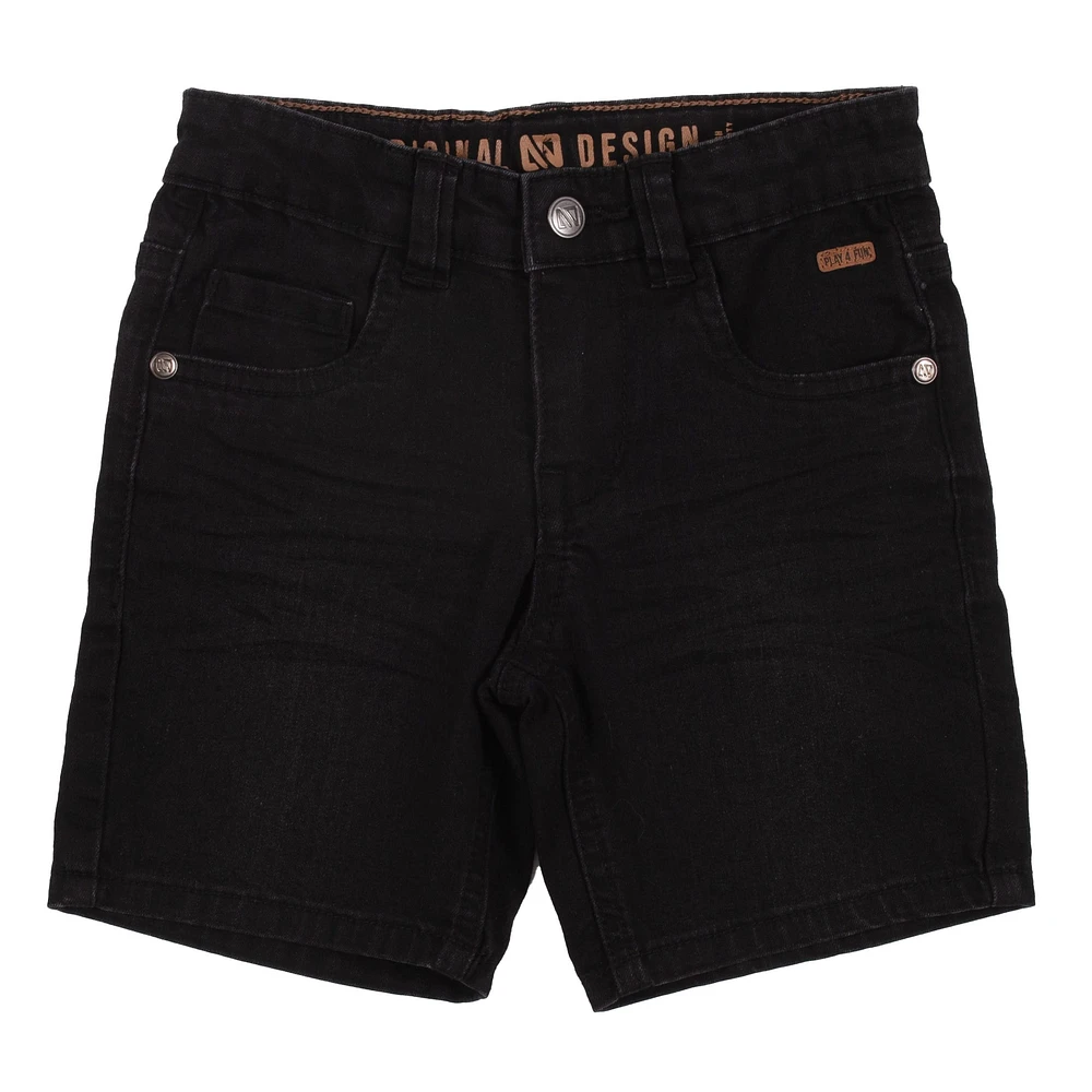 Short Denim Noir Vacances 2-12ans