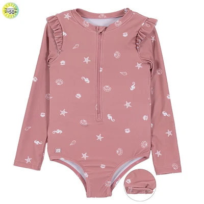 Maillot UV Manches Longues Coquillages 12-24mois