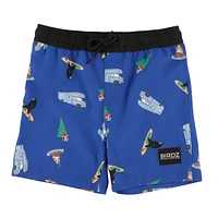 Camping AOP Swim Shorts 2-10y