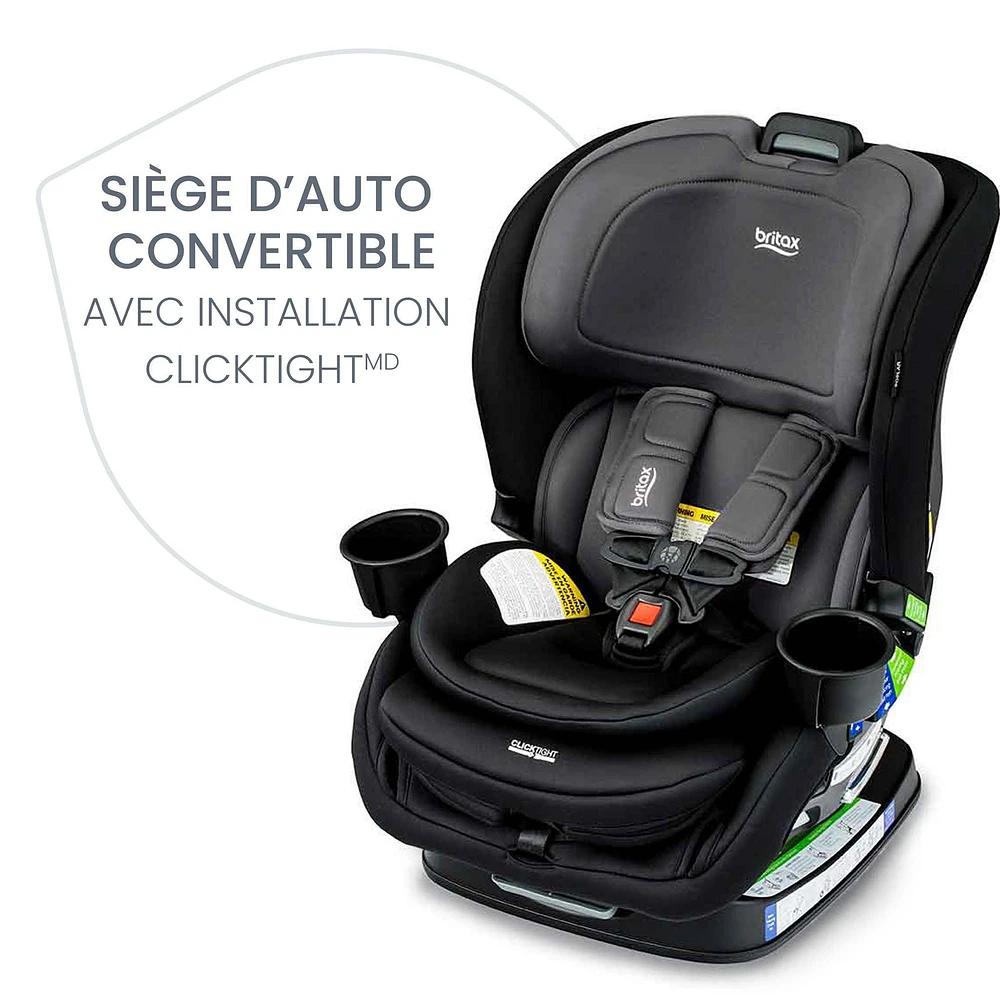 Britax Poplar™ Convertible Car Seat - STONE ONYX