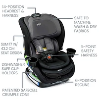 Britax Poplar™ Convertible Car Seat - STONE ONYX