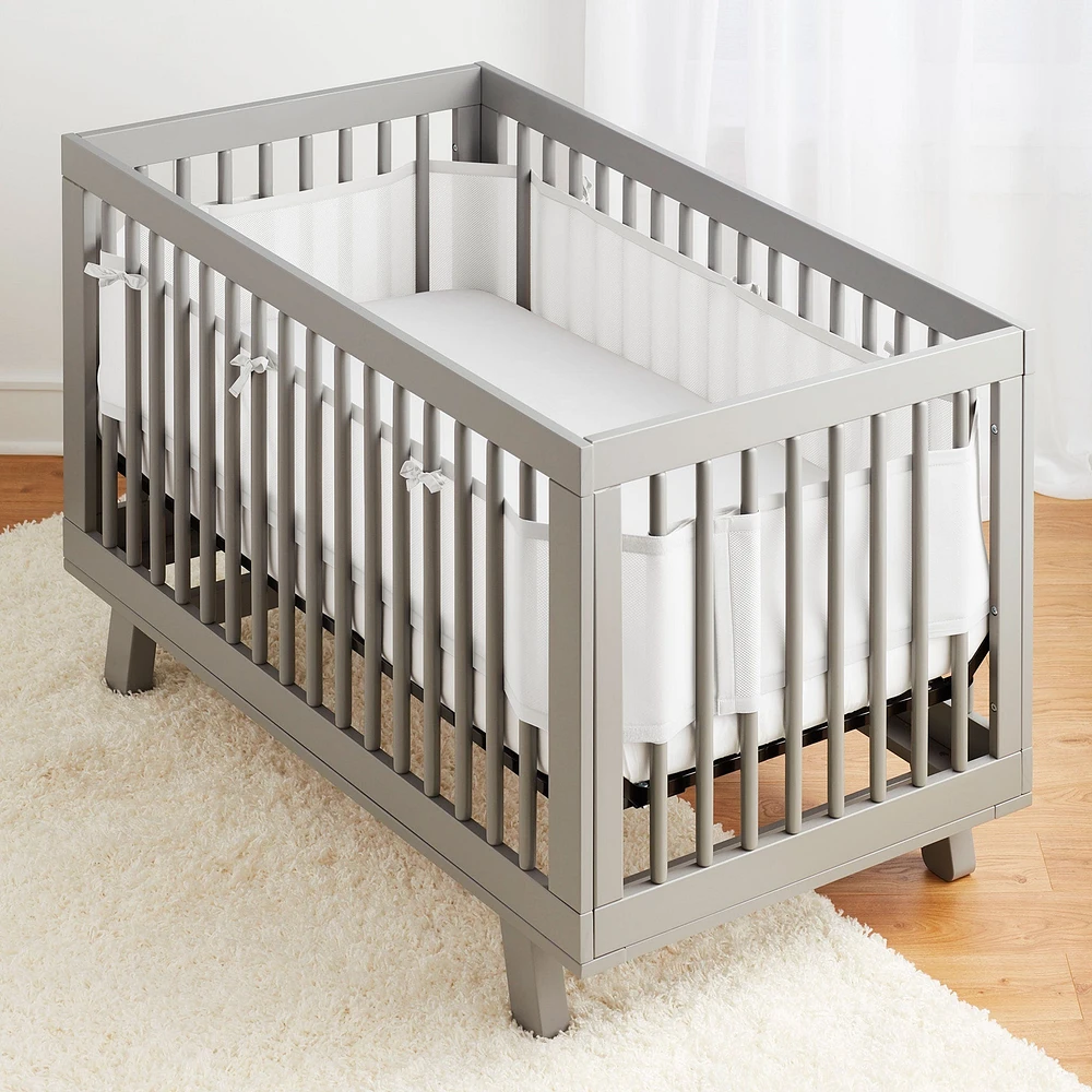 Tour de Lit Bébé en Maille - Blanc