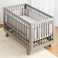 Tour de Lit Bébé en Maille - Gris