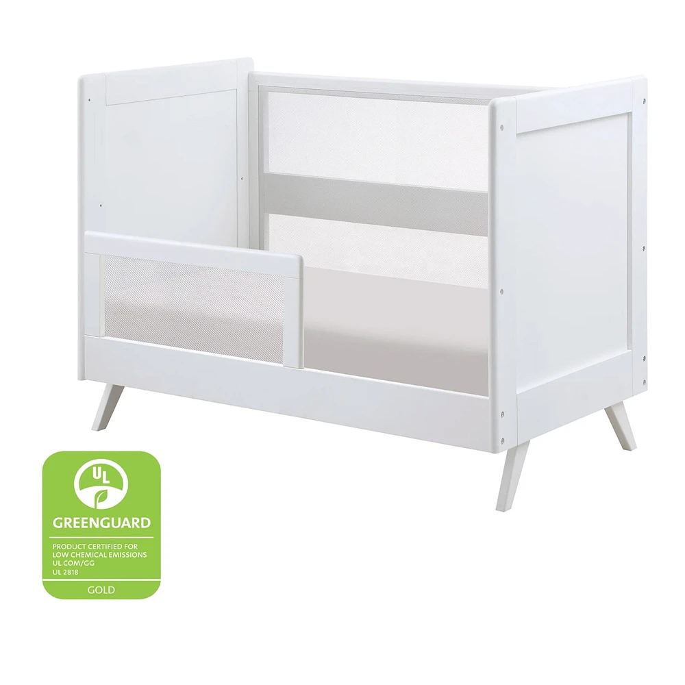 Breathable™ Mesh Toddler Bed Conversion Kit for 3-in-1 Convertible Crib - White 