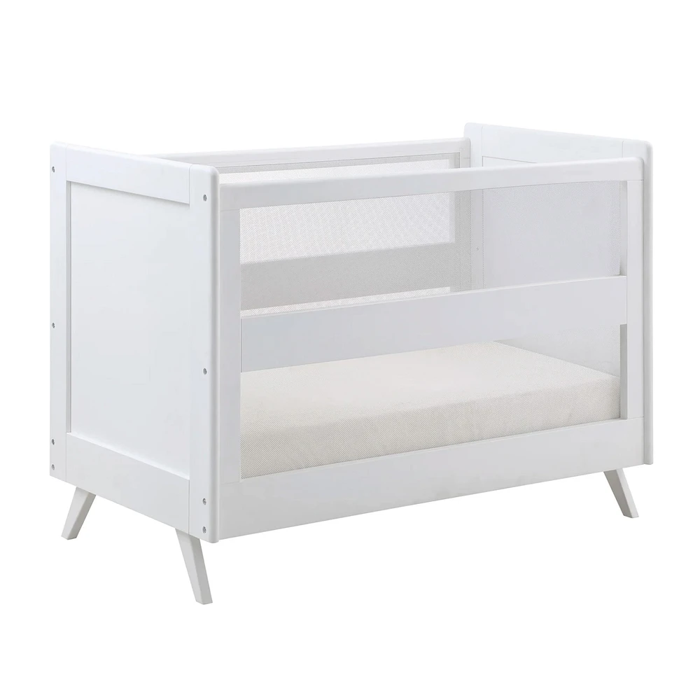 Breathable™ Mesh 3-in-1 Convertible Crib - White
