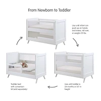 Breathable™ Mesh 3-in-1 Convertible Crib - White