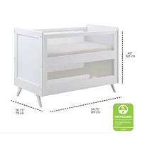 Breathable™ Mesh 3-in-1 Convertible Crib - White