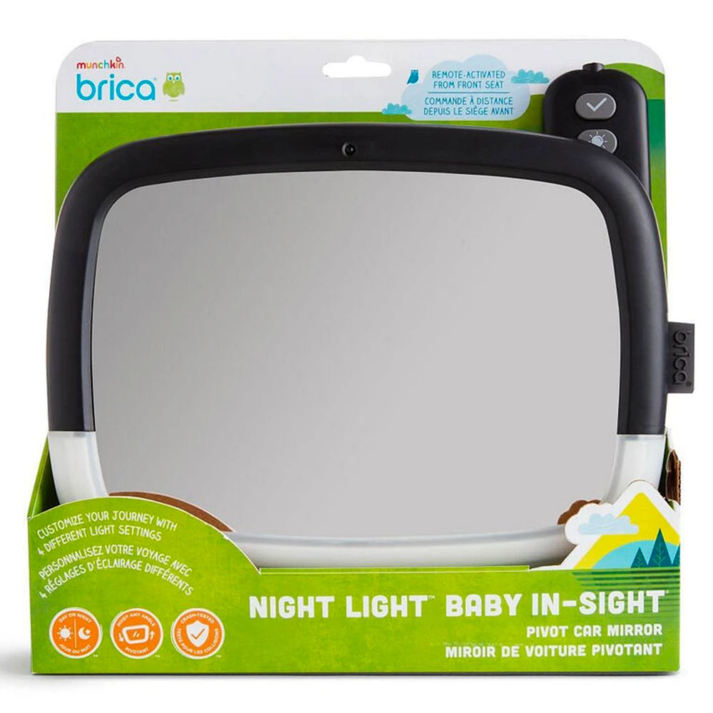 Mirror for car with night ligh