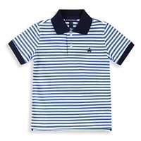 Newport Navy Striped Polo 4-14y