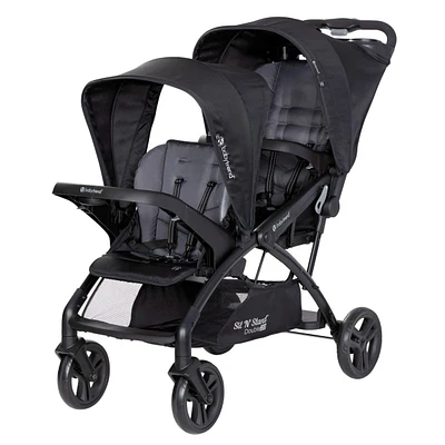 Sit N' Stand® Double 2.0 Stroller - Dash Black