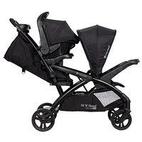 Sit N' Stand® Double 2.0 Stroller - Dash Black