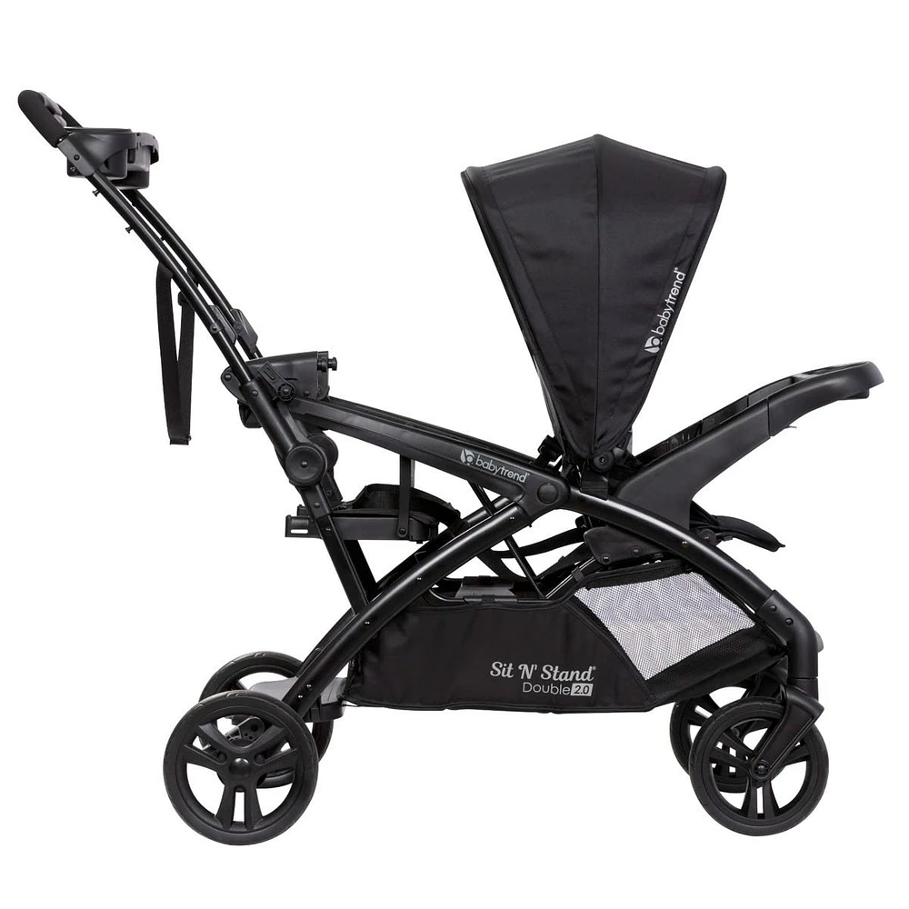 Sit N' Stand® Double 2.0 Stroller - Dash Black
