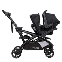 Sit N' Stand® Double 2.0 Stroller - Dash Black
