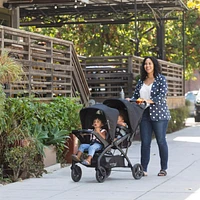 Sit N' Stand® Double 2.0 Stroller - Dash Black