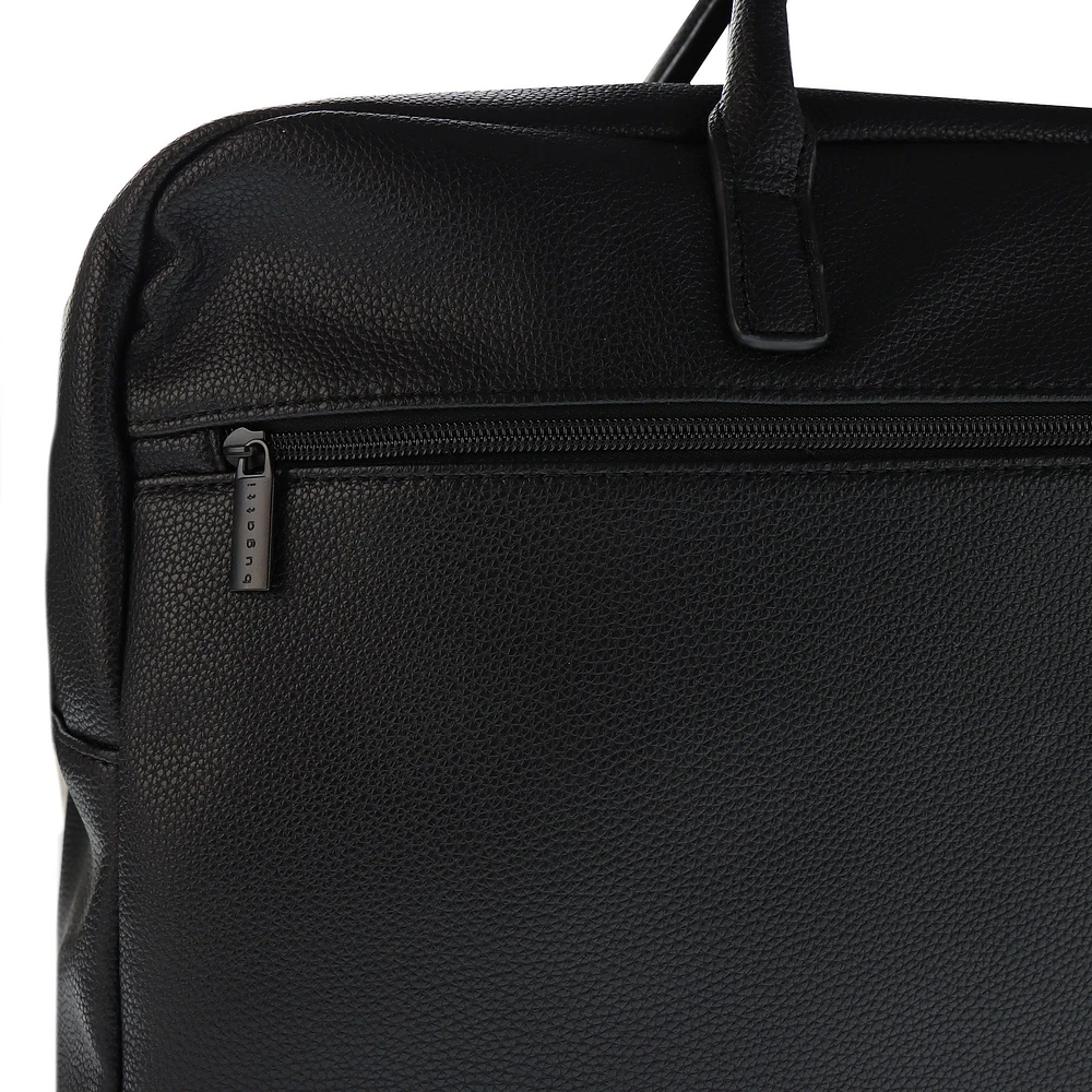 Vegan Leather Duffle Bag - Black