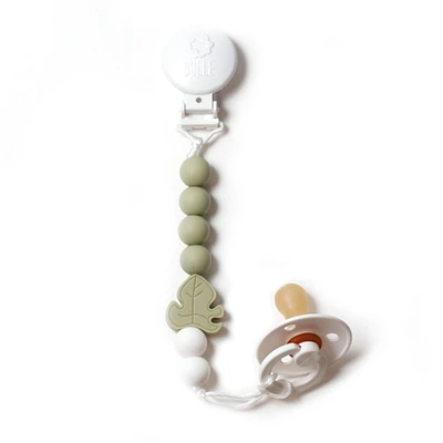 Pacifier Clip - Leaf Sauge