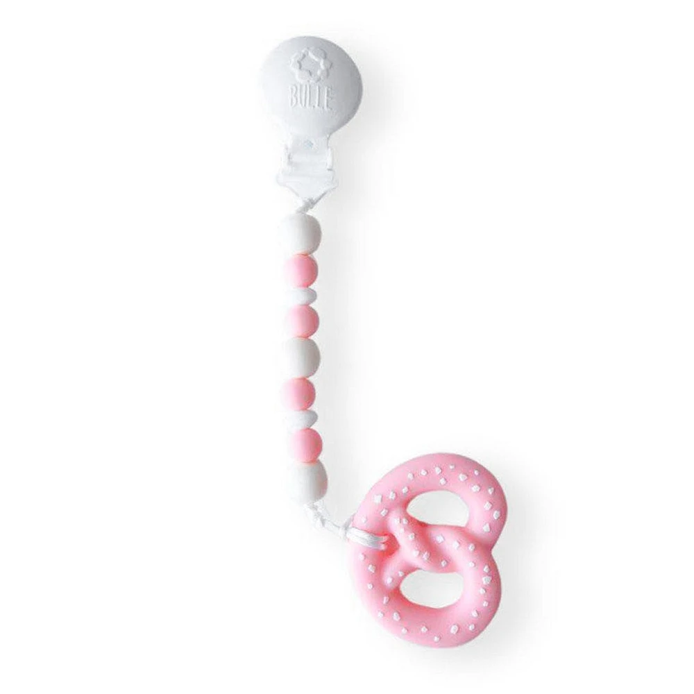 Duo Silicone Teething Toy - Pretzel Pink