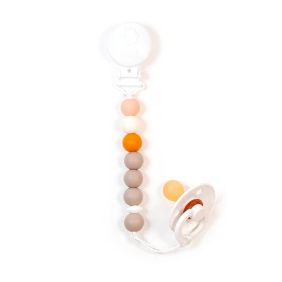 Pacifier-Clip - Funky Peach