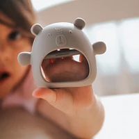 Silicone Teething Mitt - Sage Bear