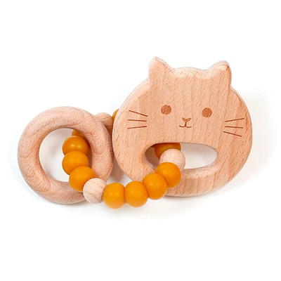 Hochet de Bois Chat