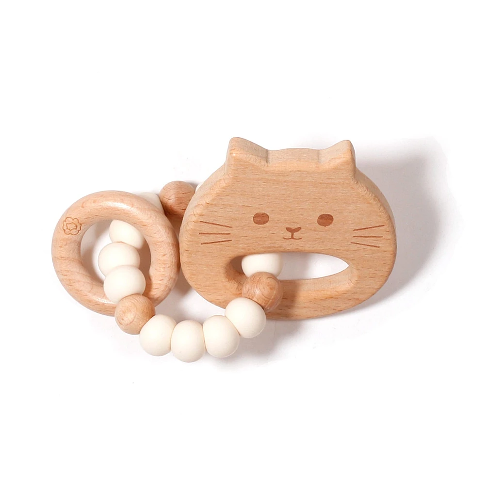 Cat Wood Rattle