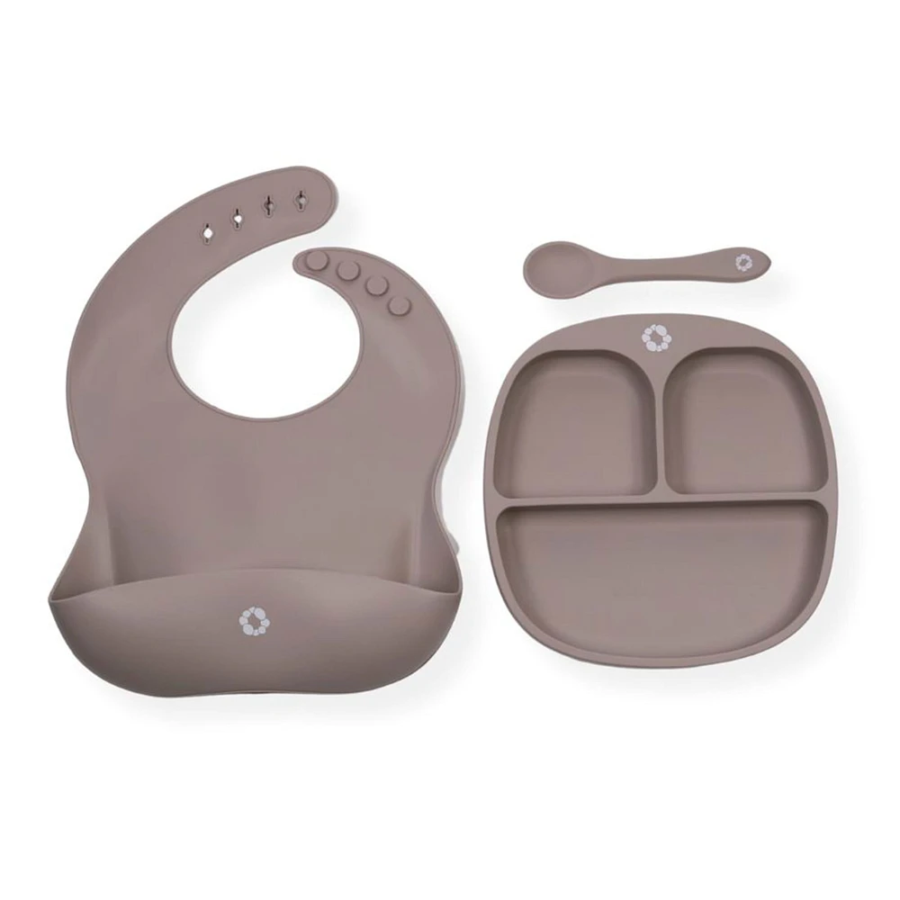 Dishes 3 Pieces Set - Taupe
