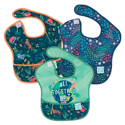 Waterproof SuperBib 3-Pack 6-24m - Jungle 