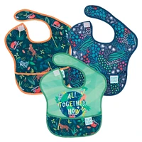 Waterproof SuperBib 3-Pack 6-24m - Jungle 