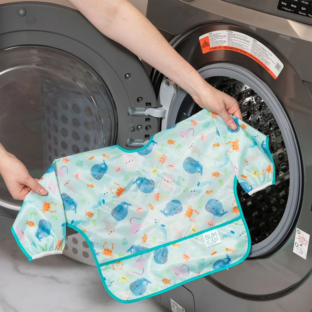 Sleeved Bib 6-24m - Happy Camper