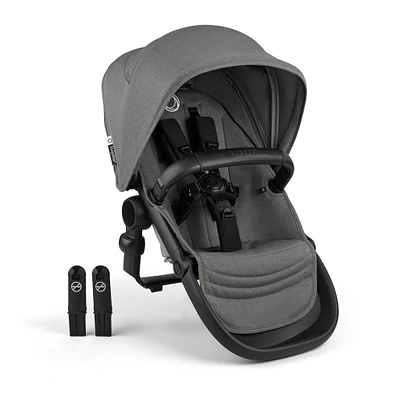 Kangaroo Sibling Seat  -  Black/Moon Grey