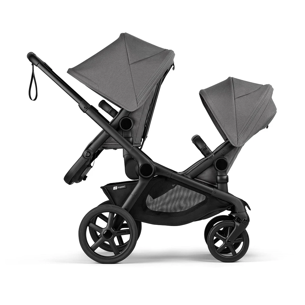 Kangaroo Sibling Seat  -  Black/Moon Grey