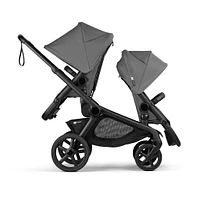 Kangaroo Sibling Seat  -  Black/Moon Grey