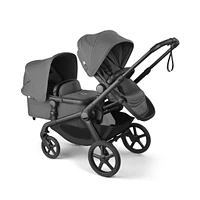 Kangaroo Sibling Seat  -  Black/Moon Grey