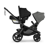 Kangaroo Sibling Seat  -  Black/Moon Grey