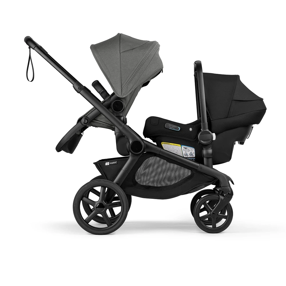 Kangaroo Sibling Seat  -  Black/Moon Grey