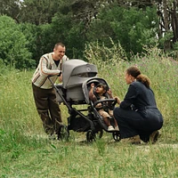 Kangaroo Sibling Seat  -  Black/Moon Grey