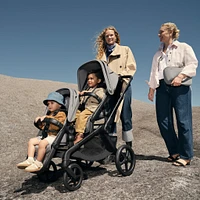 Kangaroo Sibling Seat  -  Black/Moon Grey