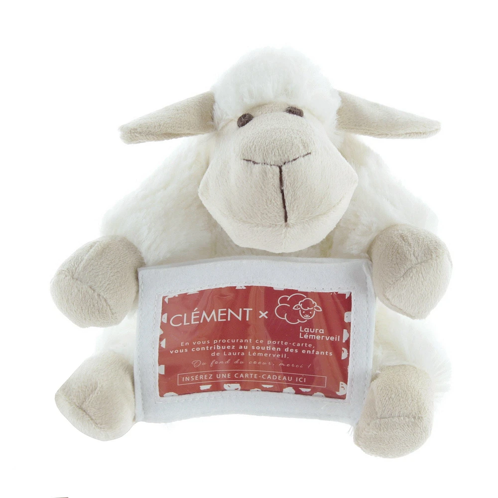 Peluche Porte-Carte Mouton Laura Lémerveil