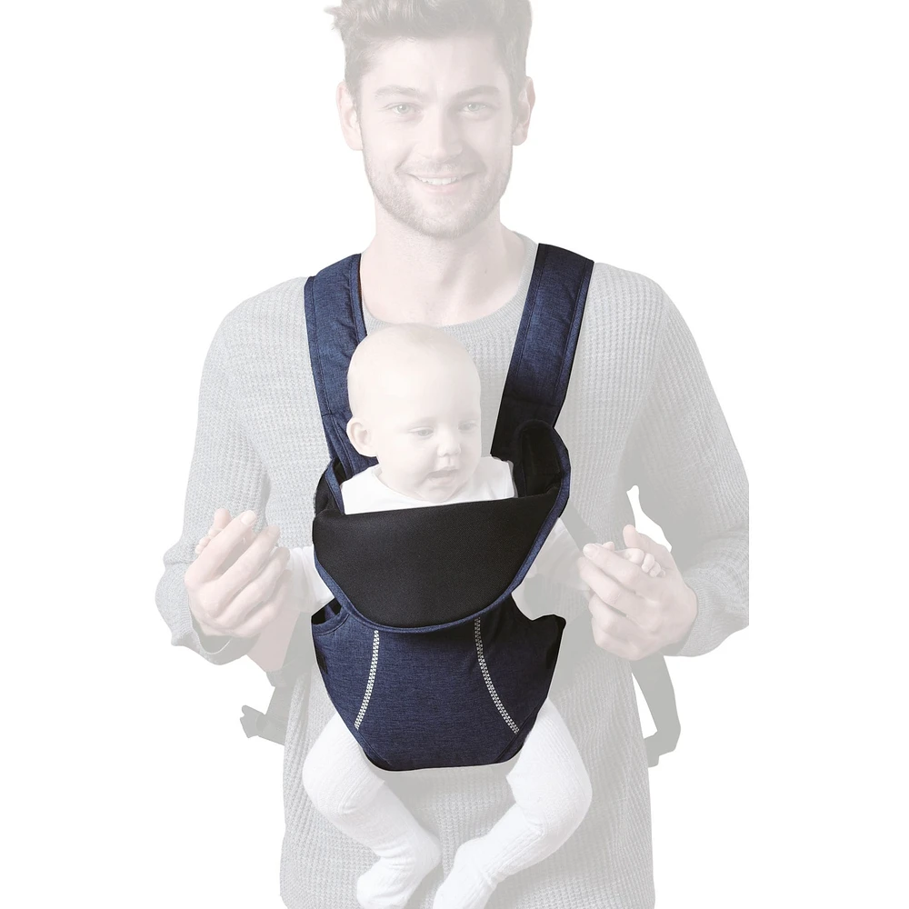 Ergonomic three carry positions Baby carrier- Navy