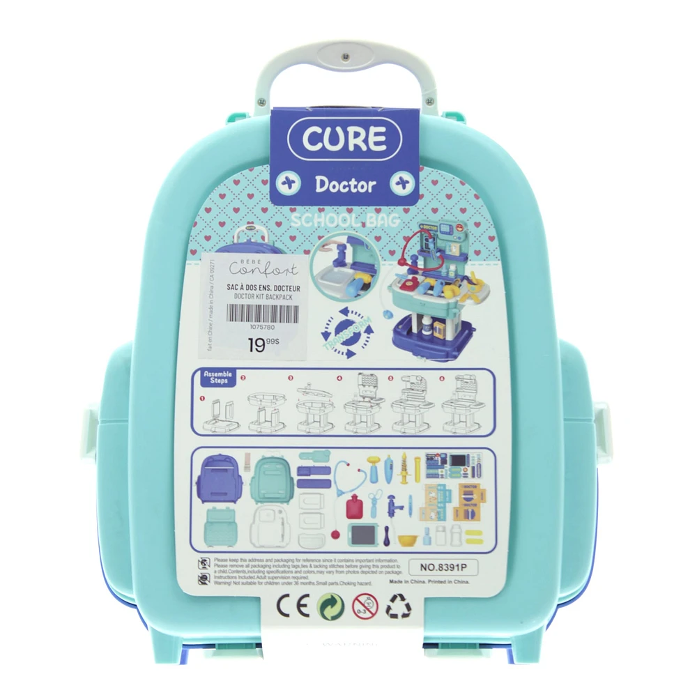 Sac à Dos Jouet Ensemble de Docteur