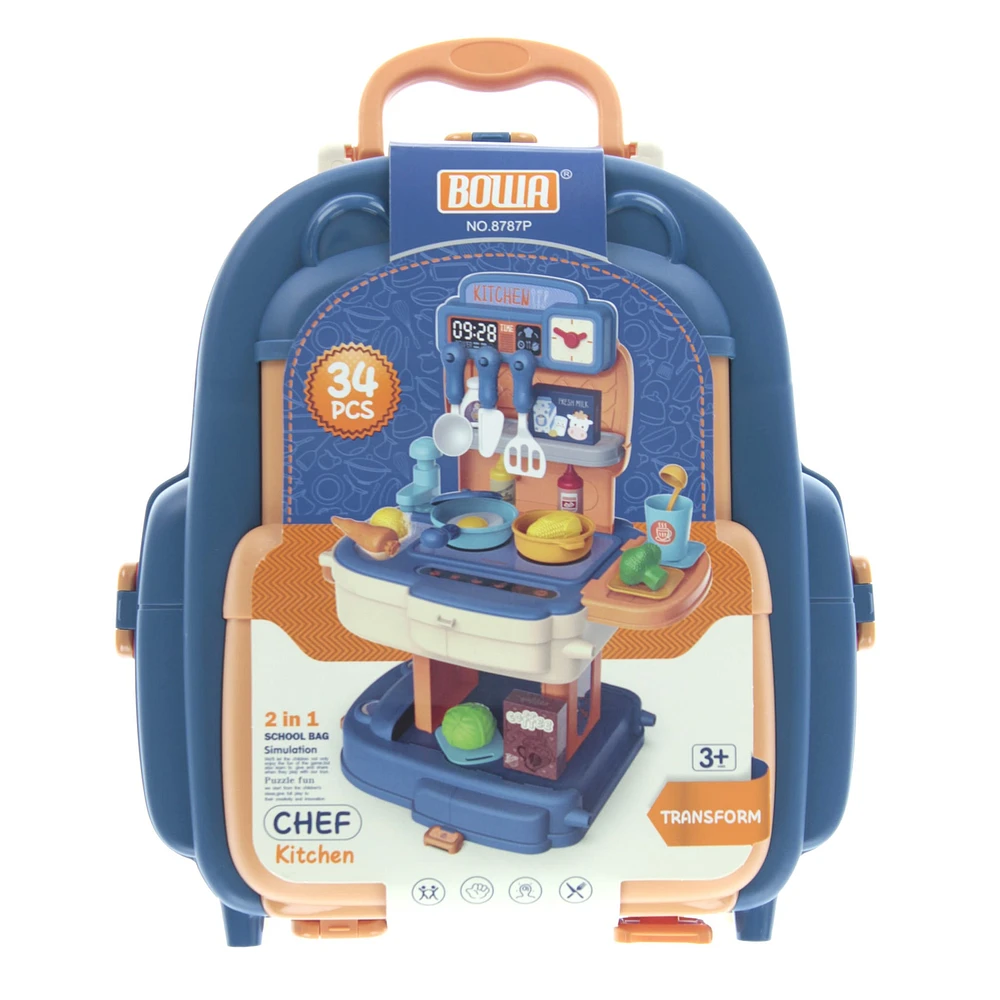 Sac à Dos Jouet Ensemble de Cuisine