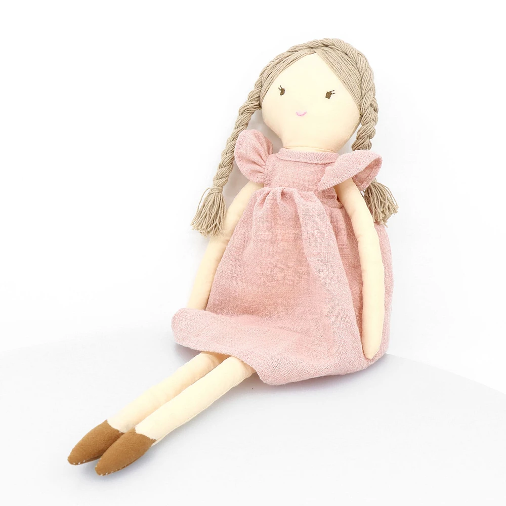 Doll With Pink Dress 15''