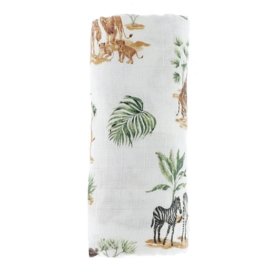 Couverture Mousseline Bambou - Jungle